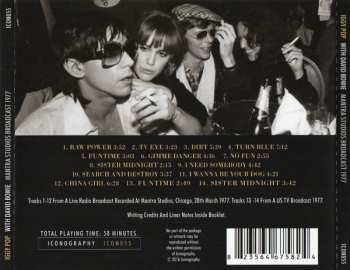 3CD/Set di cofanetti Iggy Pop: Bowie Vs Iggy: The Broadcast Archives