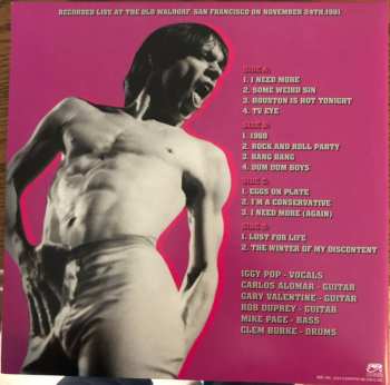 2LP Iggy Pop: San Francisco 1981 CLR | LTD