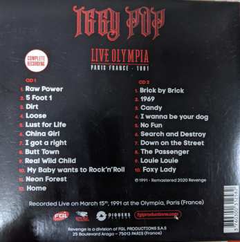 2CD Iggy Pop: Live Olympia (Paris France – 1991)