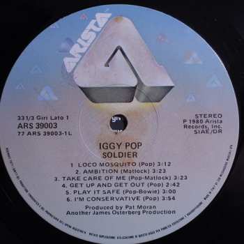 LP Iggy Pop: Soldier