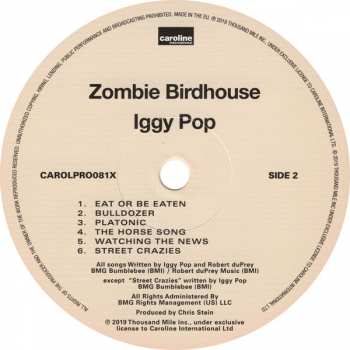 LP Iggy Pop: Zombie Birdhouse LTD | CLR