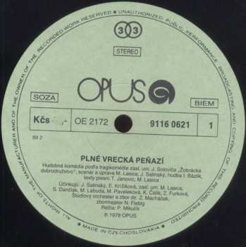2LP Milan Lasica: Plné Vrecká Peňazí