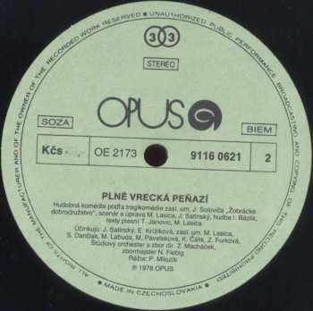2LP Milan Lasica: Plné Vrecká Peňazí