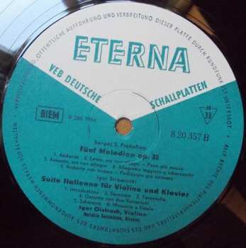 LP Igor Oistrach: Violine