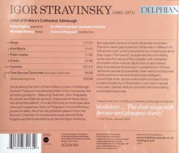 CD Igor Stravinsky: Choral Works Mass / Cantata