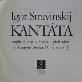 LP The Czech Philharmonic Orchestra: Kantáta • Mše
