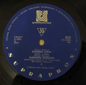 LP Igor Stravinsky: Ohňostroj / Stvoření Světa / Pavoučí Hostina / Kubánská Předehra