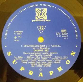 LP Igor Stravinsky: Oidipus Rex
