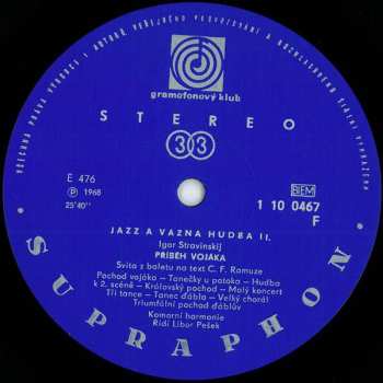 LP Igor Stravinsky: Skladby Igora Stravinského Inspirované Jazzem