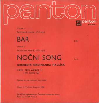 SP Jiří Suchý: Bar / Noční Song