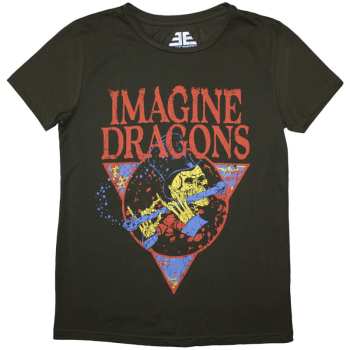Merce Imagine Dragons: Imagine Dragons Ladies T-shirt: Skeleton Flute (small) S