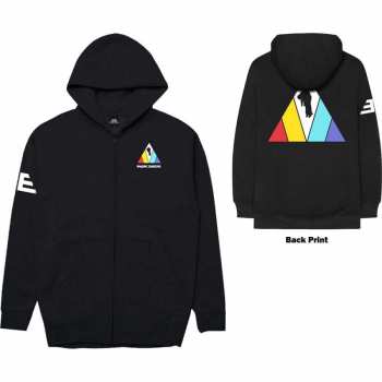Merce Imagine Dragons: Imagine Dragons Unisex Zipped Hoodie: Triangle (back Print) (x-small) XS