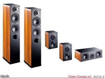 Audiotechnica Indiana Line NOTA X Home Cinema set 5.0 - Walnut