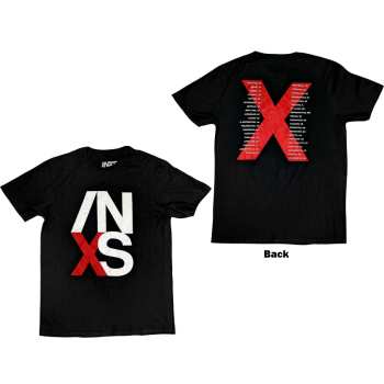 Merce INXS: Inxs Unisex T-shirt: Us Tour (back Print) (small) S