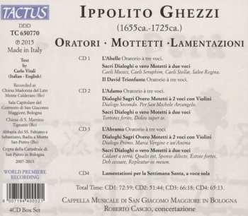 4CD/Set di cofanetti Cappella Musicale di San Giacomo Maggiore In Bologna: Oratori, Mottetti, Lamentazioni