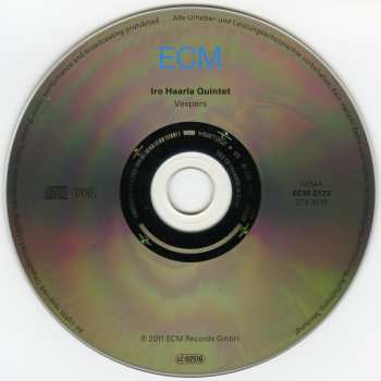 CD Iro Haarla Quintet: Vespers