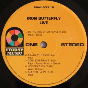 LP Iron Butterfly: Live