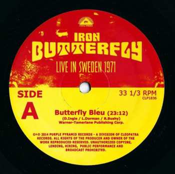LP Iron Butterfly: Live In Sweden 1971