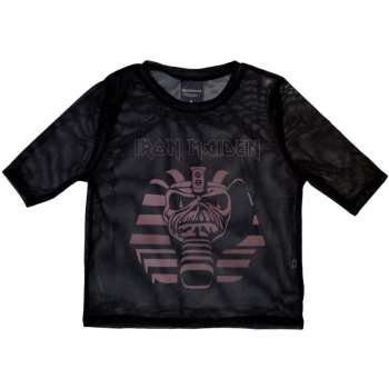 Merce Iron Maiden: Iron Maiden Ladies Crop Top: Powerslave Mummy (mesh) (xx-small) XXS