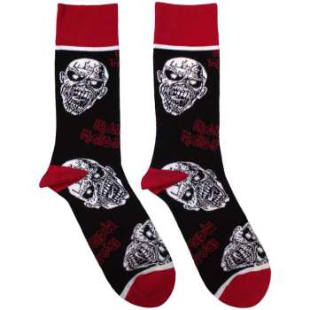 Merce Iron Maiden: Iron Maiden Unisex Ankle Socks: Eddie Skulls (black) (uk Size 4 - 7) 36 - 42