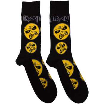 Merce Iron Maiden: Iron Maiden Unisex Ankle Socks: Piece Of Mind (black) (uk Size 4 - 7) 36 - 42