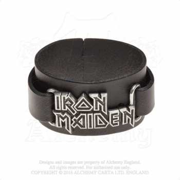 Merce Iron Maiden: Kožený Náramek Logo Iron Maiden