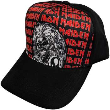 Merch Iron Maiden: Berretto con visiera Eddie Logo Iron Maiden Repeat