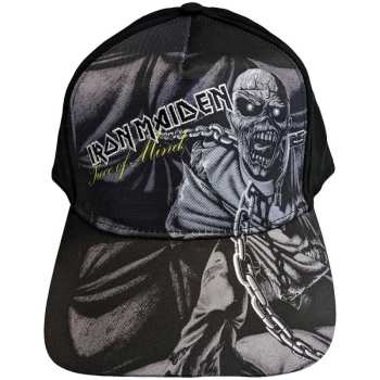 Merch Iron Maiden: Berretto con visiera Piece Of Mind Greyscale