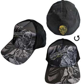 Merce Iron Maiden: Iron Maiden Unisex Baseball Cap: Piece Of Mind Greyscale