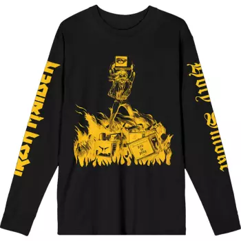 Long Sleeve Maglietta Holy Smoke Isolated Yellow