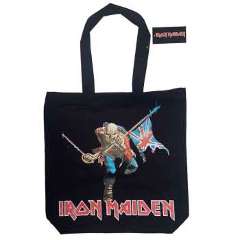 Merce Iron Maiden: Iron Maiden Cotton Tote Bag: Trooper (back Print)