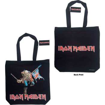 Merce Iron Maiden: Iron Maiden Cotton Tote Bag: Trooper (back Print)