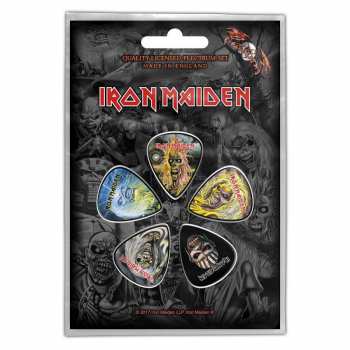 Merch Iron Maiden: Set di plettri The Faces Of Eddie