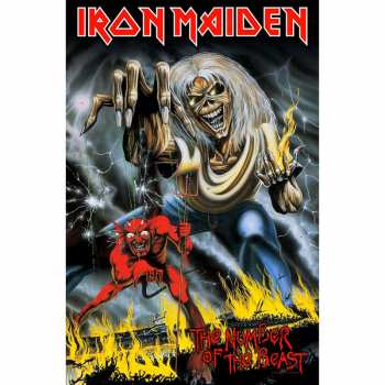 Merch Iron Maiden: Poster in tessuto Number Of The Beast