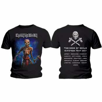 Merch Iron Maiden: Maglietta Axe Eddie Book Of Souls European Tour V.2 