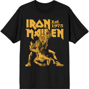 Merch Iron Maiden: Maglietta Est. 1975 Claw Yellow Graphic