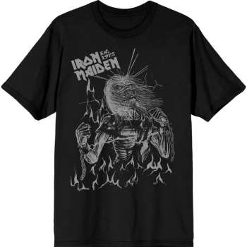 Merch Iron Maiden: Maglietta Est. 1975 Life After Death Flames