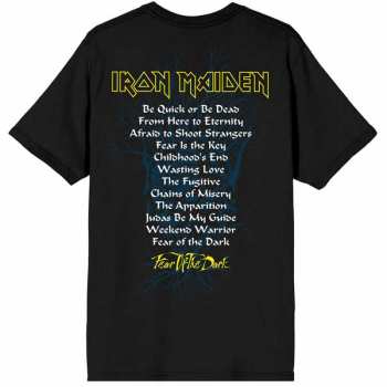 Merce Iron Maiden: Tričko Fear Of The Dark Album Tracklisting S