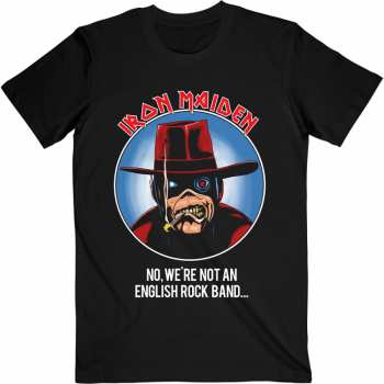 Merce Iron Maiden: Tričko Not An English Rock Band  S