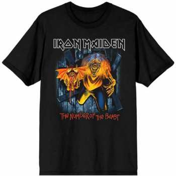 Merch Iron Maiden: Maglietta Number Of The Beast Eddie Panel Burst 