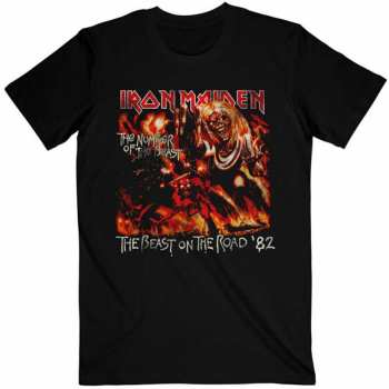 Merch Iron Maiden: Maglietta Number Of The Beast The Beast On The Road Vintage 