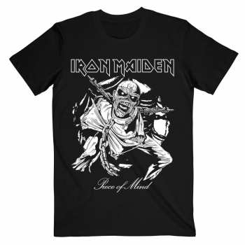 Merce Iron Maiden: Iron Maiden Unisex T-shirt: Piece Of Mind Mono Eddie (small) S