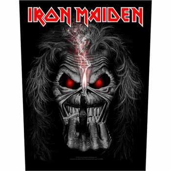 Merch Iron Maiden: Applicazione sulla schiena Eddie Candle Finger