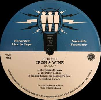 LP Iron And Wine: Live at Third Man Records