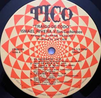 LP Ismael Rivera Y Sus Cachimbos: Traigo De Todo