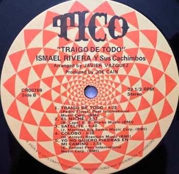 LP Ismael Rivera Y Sus Cachimbos: Traigo De Todo