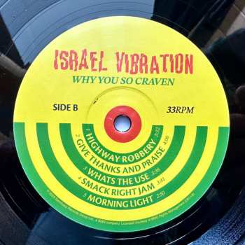 LP Israel Vibration: Why You So Craven