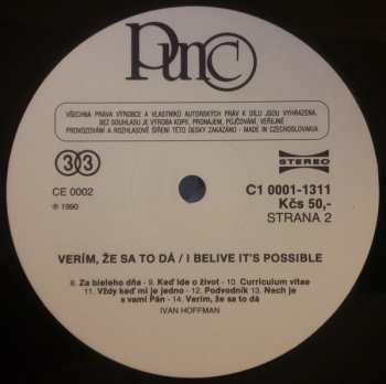 LP Ivan Hoffman: Verím, Že Sa To Dá... = I Believe It's Possible...
