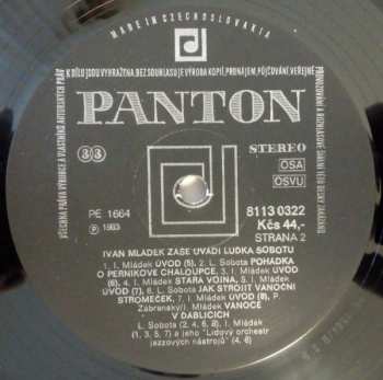 LP Ivan Mládek: Ivan Mládek Uvádí Zase Luďka Sobotu