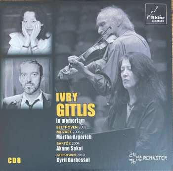 9CD/Set di cofanetti Ivry Gitlis: In Memoriam / Inédits Et Introuvables